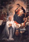 ROELAS, Juan de las Vision of St.Bernard oil painting artist